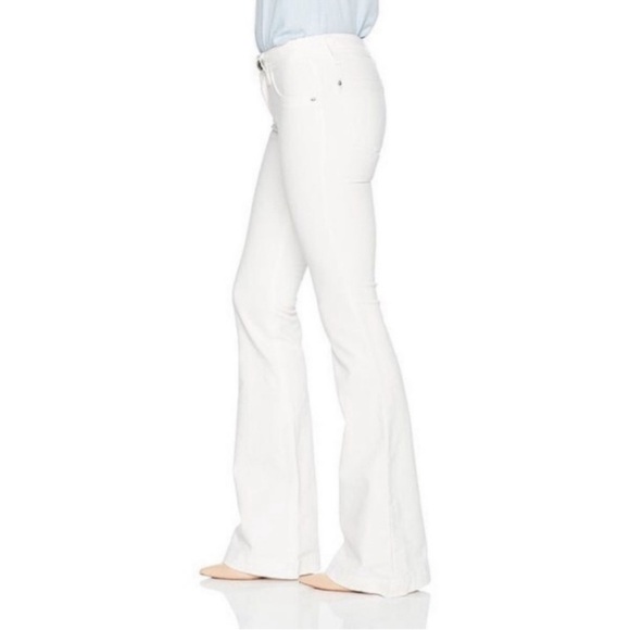 DL1961 Joy Flare Jeans in Milk White Denim - Picture 4 of 7
